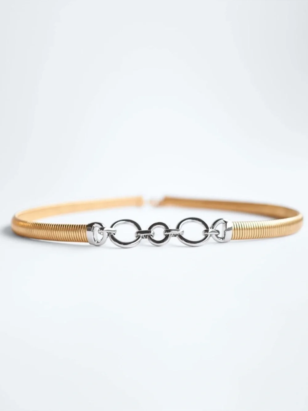 Zara two tone stretch belt